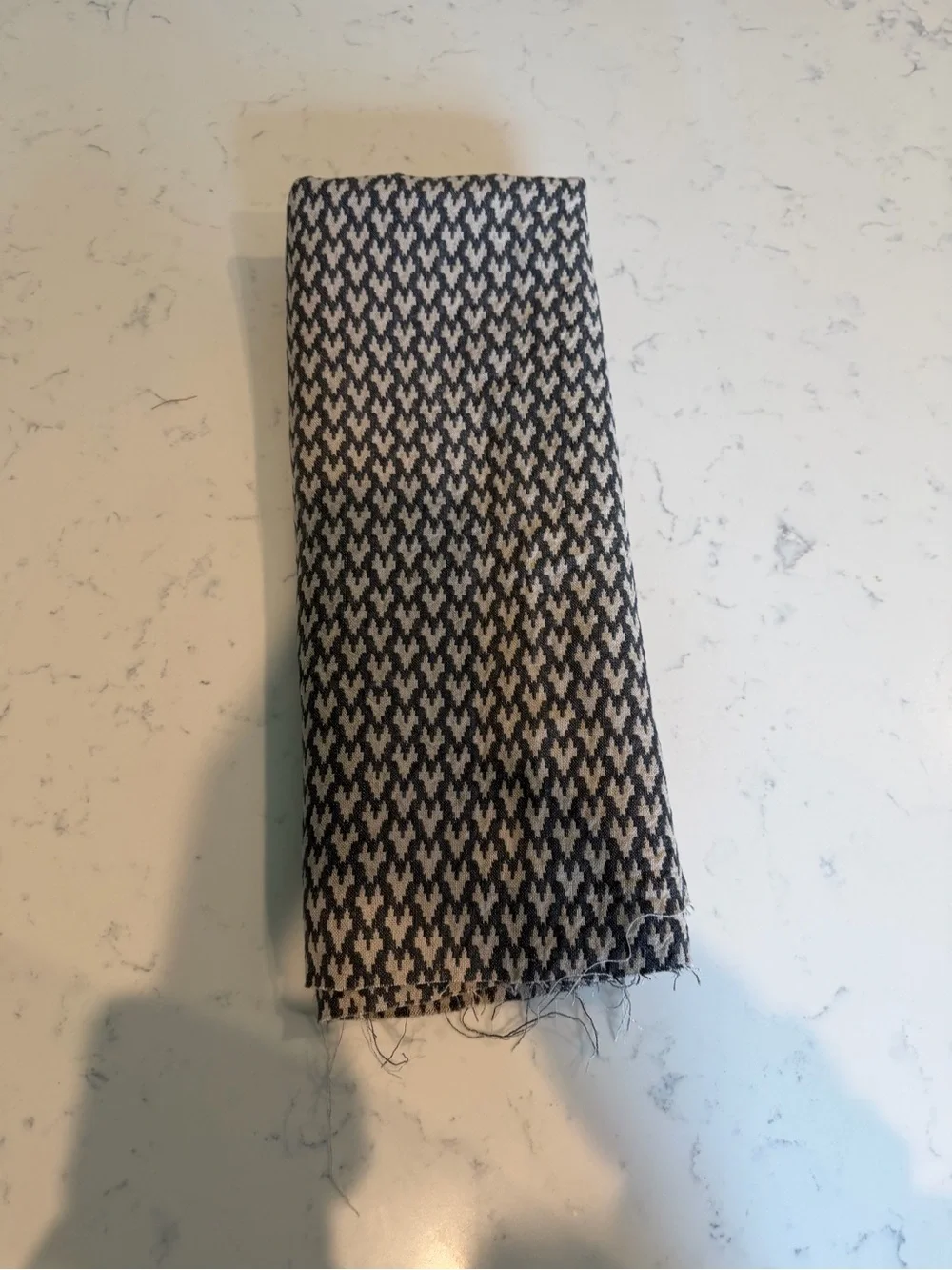 Houndstooth Performance Desiger Fabric - Black and Cream Home Accent 1+ yard